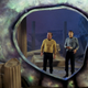 Captain Kirk and Spock examine the Guardian of Forever portal in “City on the Edge of Forever.”
